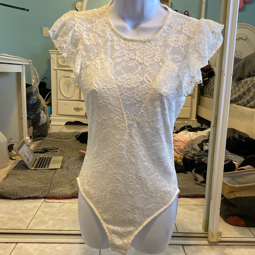 Laced body suit
